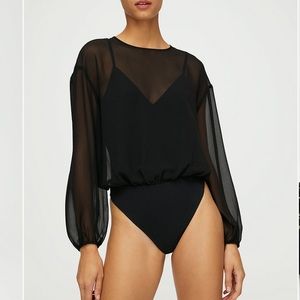 Wilfred Bodysuit Blouse Sheer